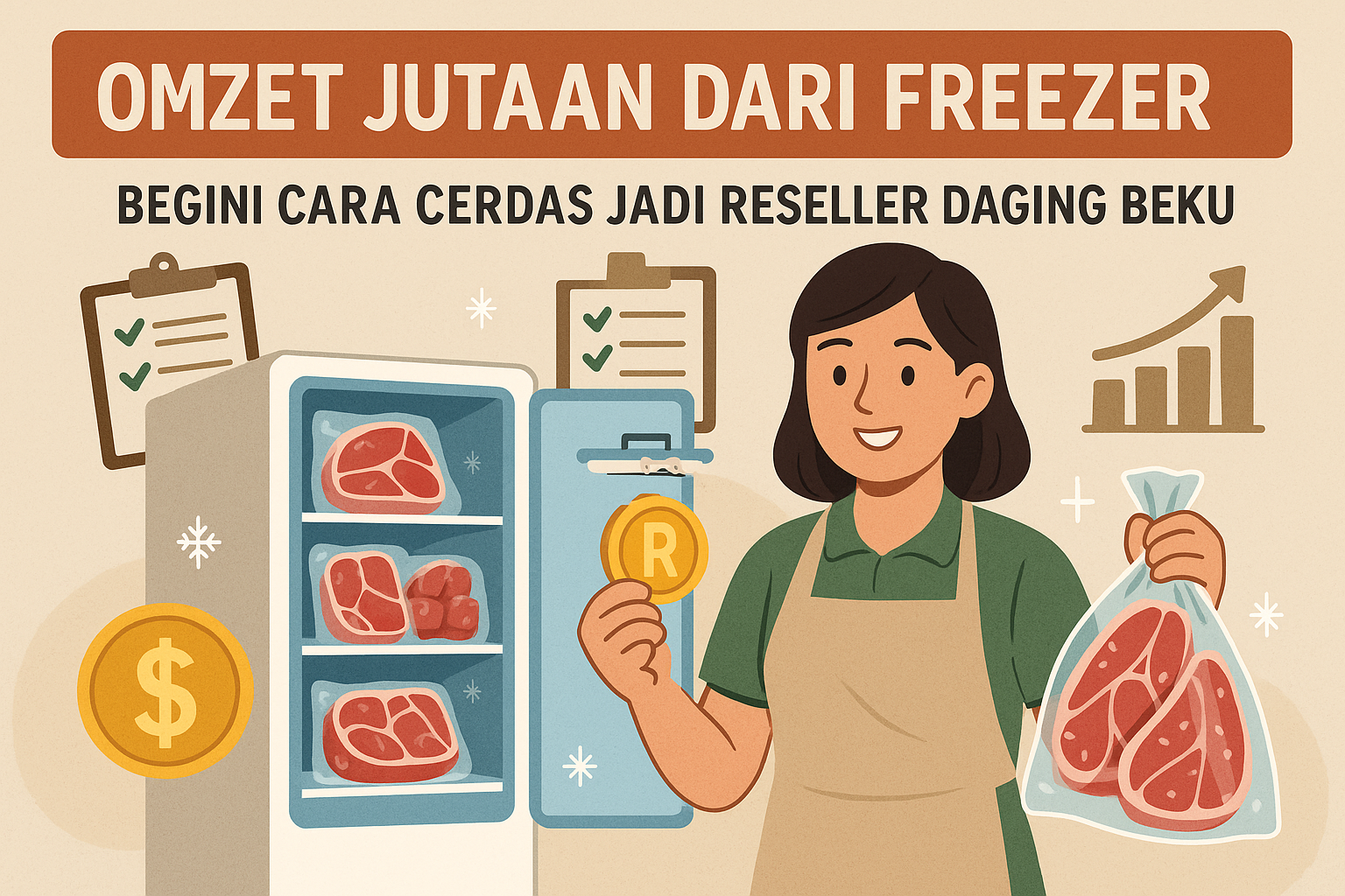 Omzet Jutaan dari Freezer: Begini Cara Cerdas Jadi Reseller Daging Beku